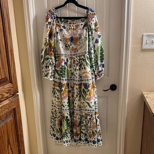 FARM Rio Multicolor Long Sleeve Dress